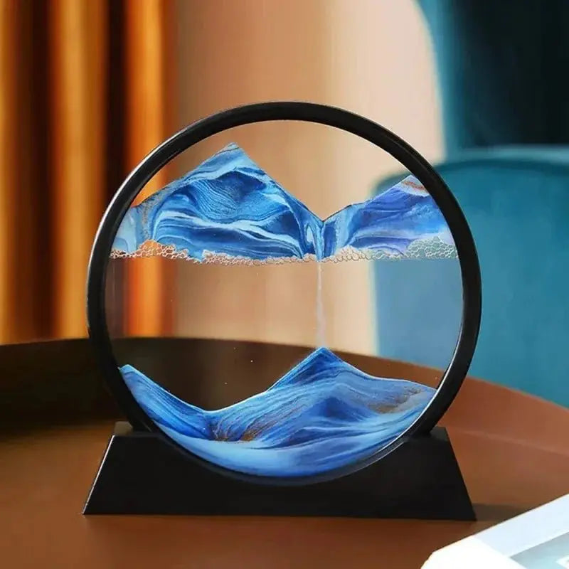 3D Quicksand Sand Art Hourglass Glass