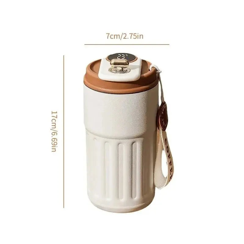 Stainless Steel Smart Temperature Display Coffee Cup - House Flexa