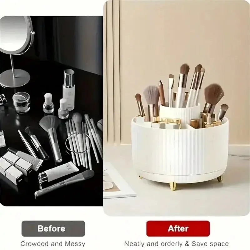 360 Degree Rotating Makeup Cosmetic Storage - House Flexa