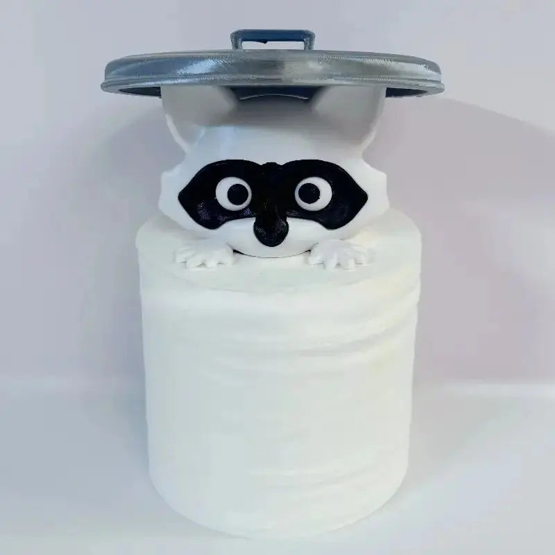 3D Printed Raccoon Toilet Paper Holder - House Flexa
