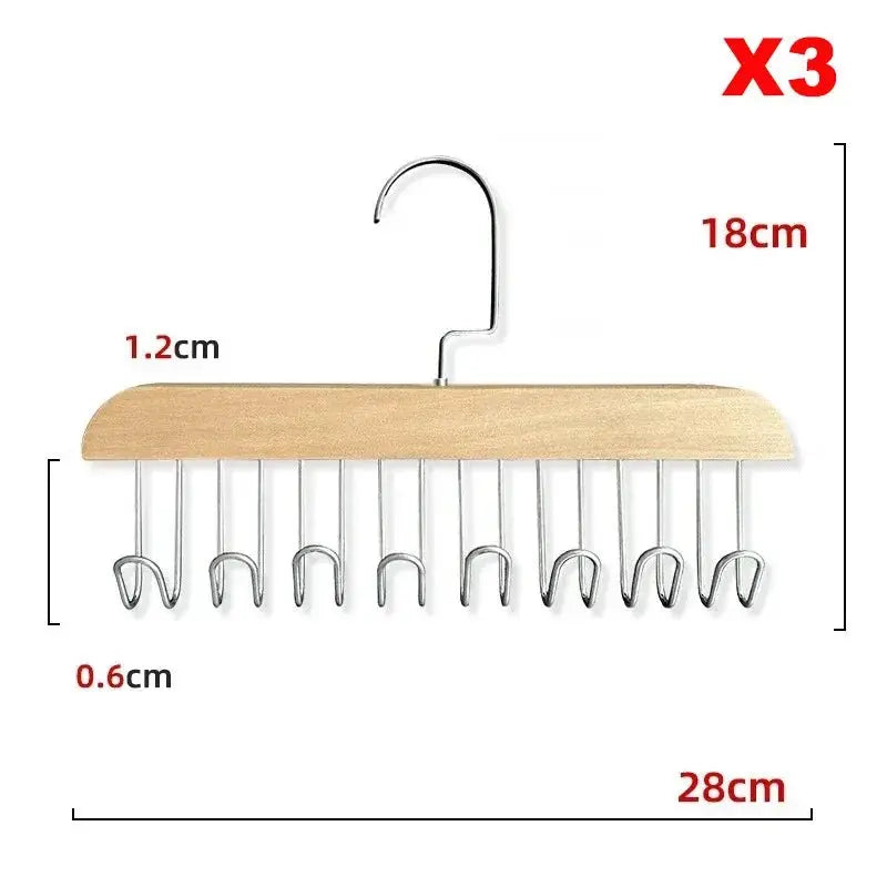 Multi Functional Wooden Bra Hanger Organizer - House Flexa
