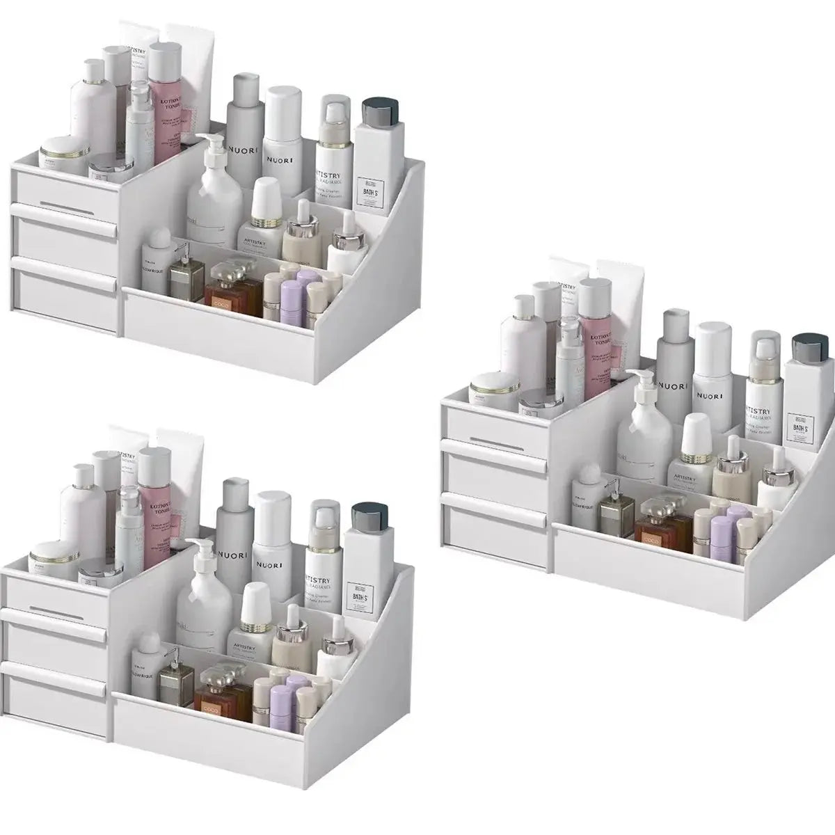 White Drawer Makeup Storage Box - House Flexa