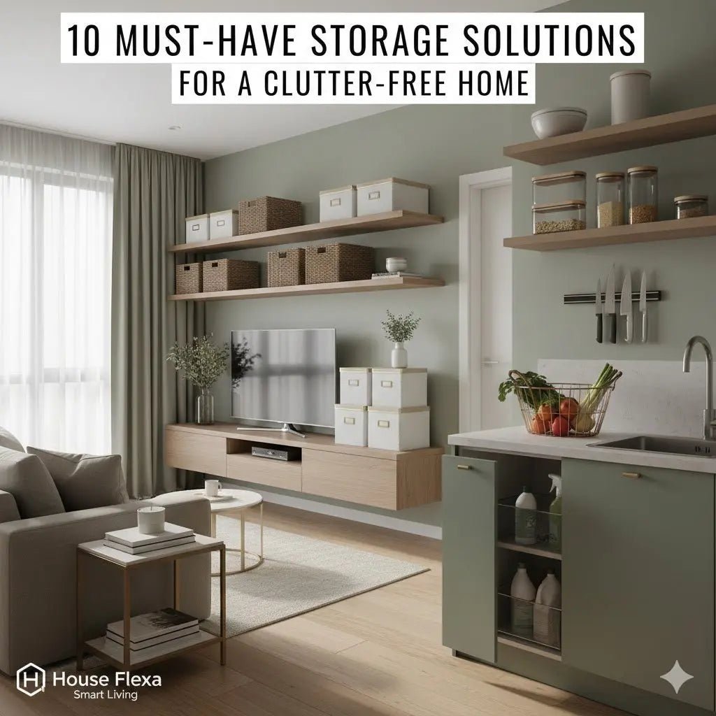 10 Must-Have Storage Solutions for a Clutter-Free Home - House Flexa