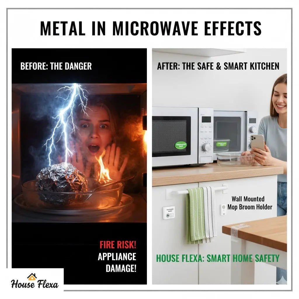 Metal in Microwave Effects: Why It Sparks and How to Stay Safe - House Flexa