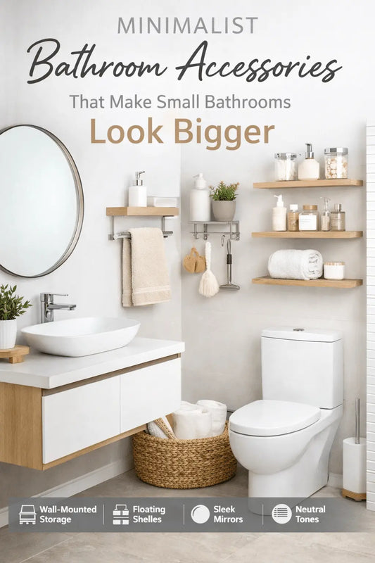 Minimalist Bathroom Accessories That Make Small Bathrooms Look Bigger - House Flexa