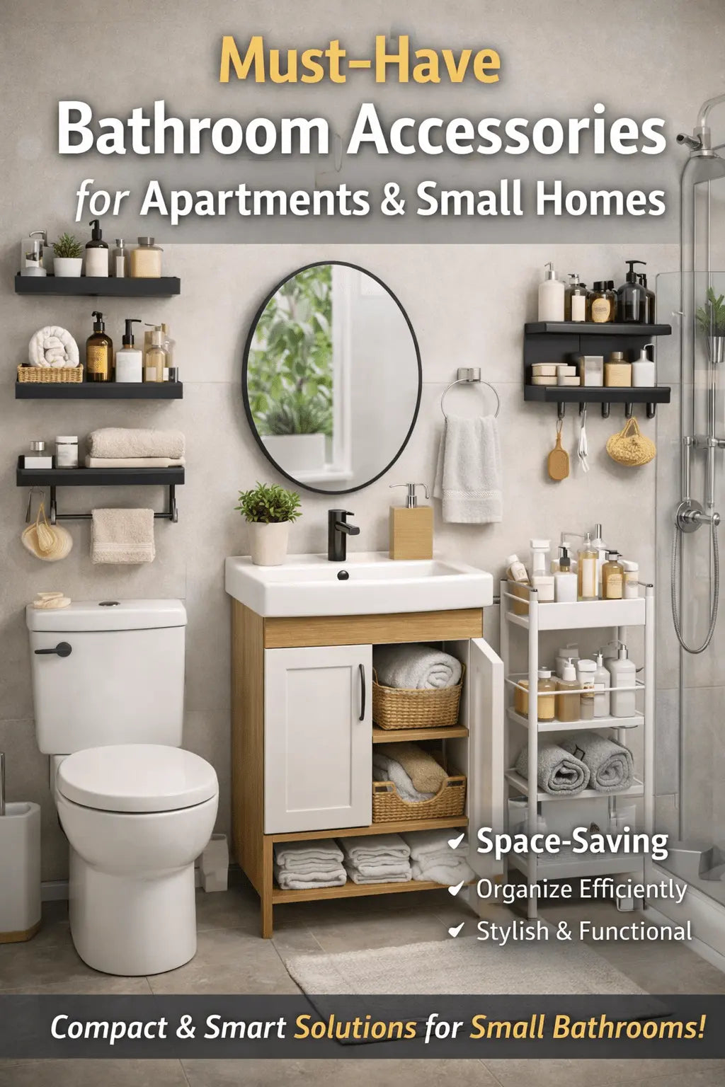 Must-Have Bathroom Accessories for Apartments & Small Homes - House Flexa
