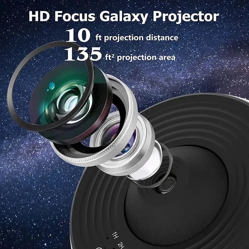 Galaxy Projector Night Light 360° Rotating Starry Sky Lamp - House Flexa