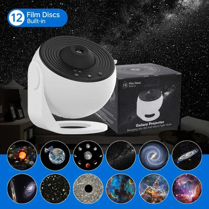 Galaxy Projector Night Light 360° Rotating Starry Sky Lamp - House Flexa