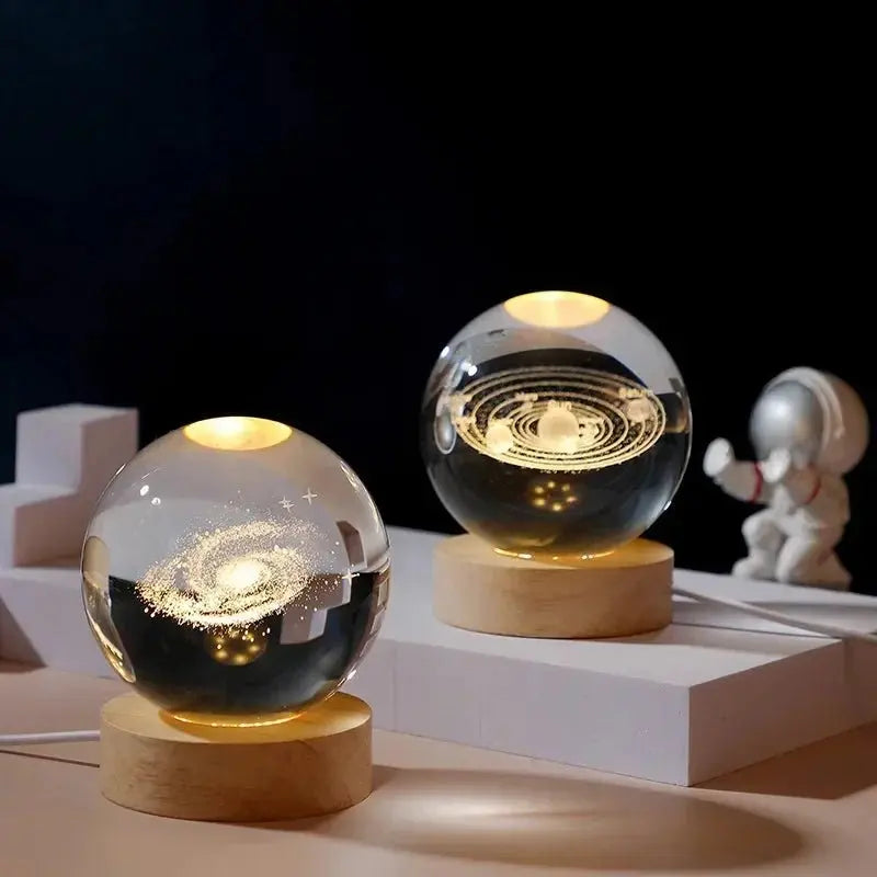 Moon Crystal Sphere Galaxy Globe Night Light - House Flexa