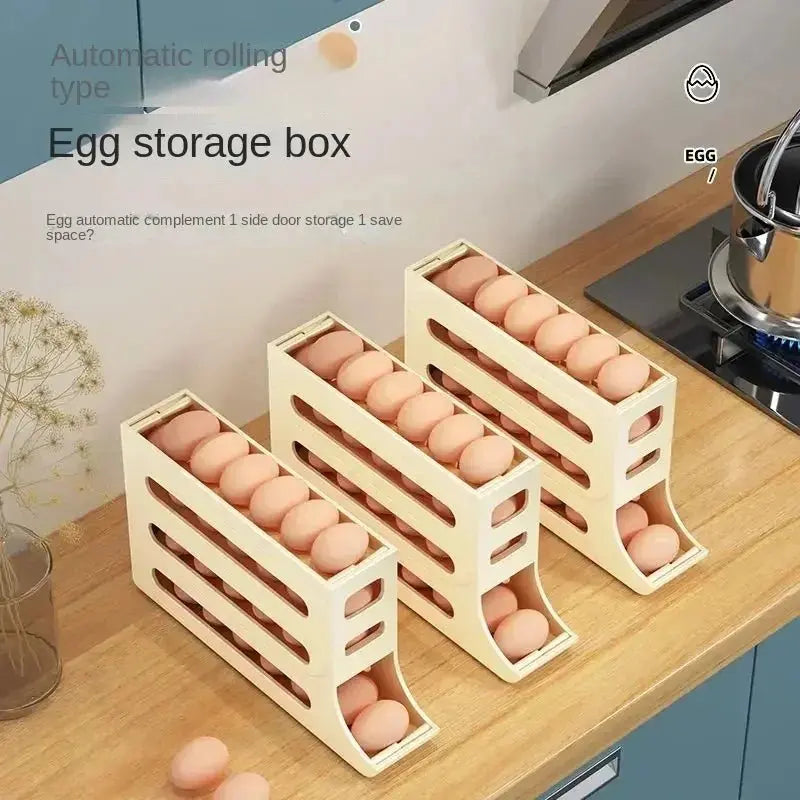 Automatic Rolling Egg Storage Box - House Flexa