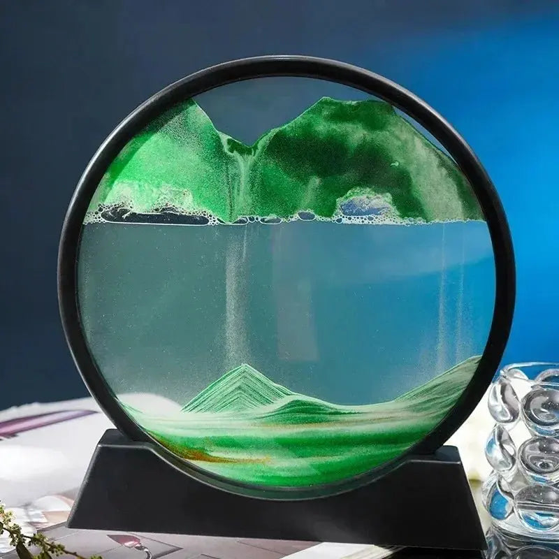 3D Quicksand Sand Art Hourglass Glass - House Flexa