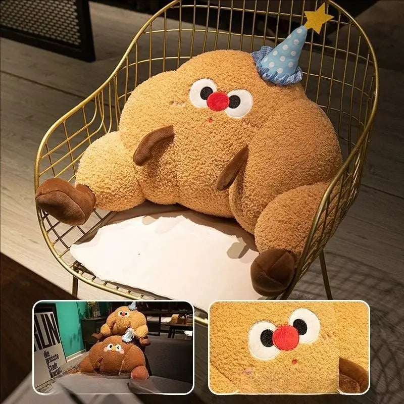 Croissant Bedside Backrest Cushion Soft Decorative Waist Pillow - House Flexa