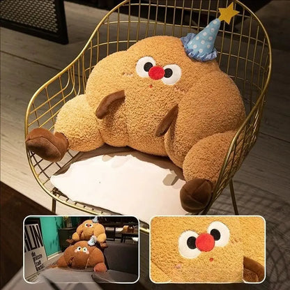 Croissant Bedside Backrest Cushion Soft Decorative Waist Pillow - House Flexa