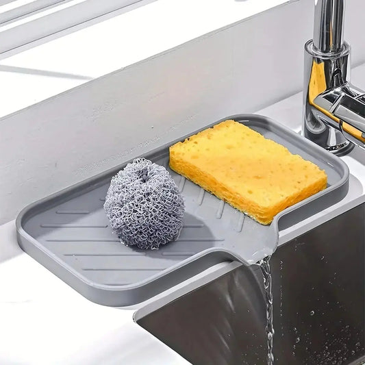 Silicone Sink Tray Soap Sponge Holder - House Flexa