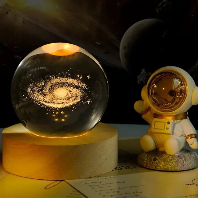 Moon Crystal Sphere Galaxy Globe Night Light - House Flexa