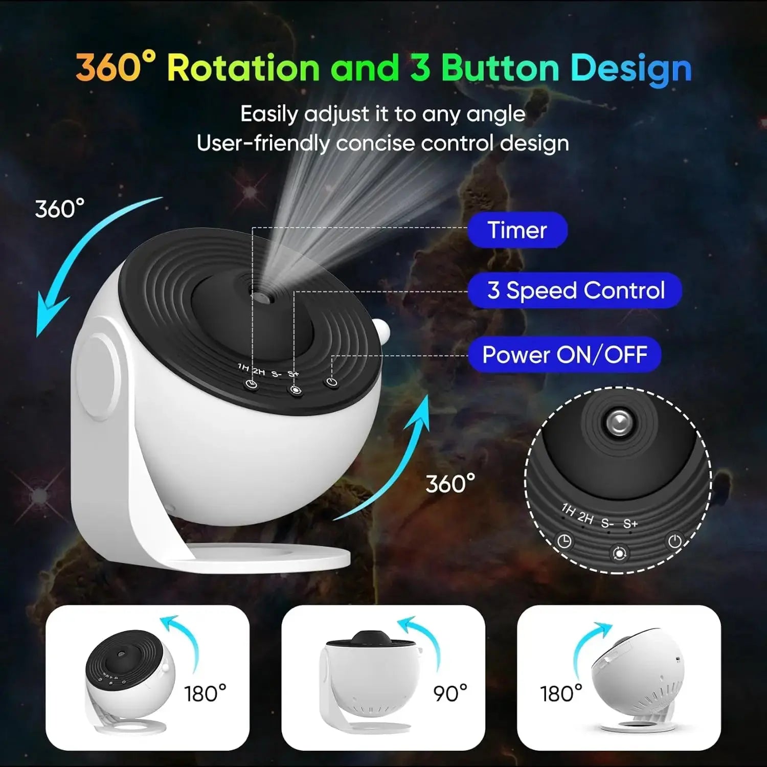 Galaxy Star Projector HD Planetarium Light - House Flexa