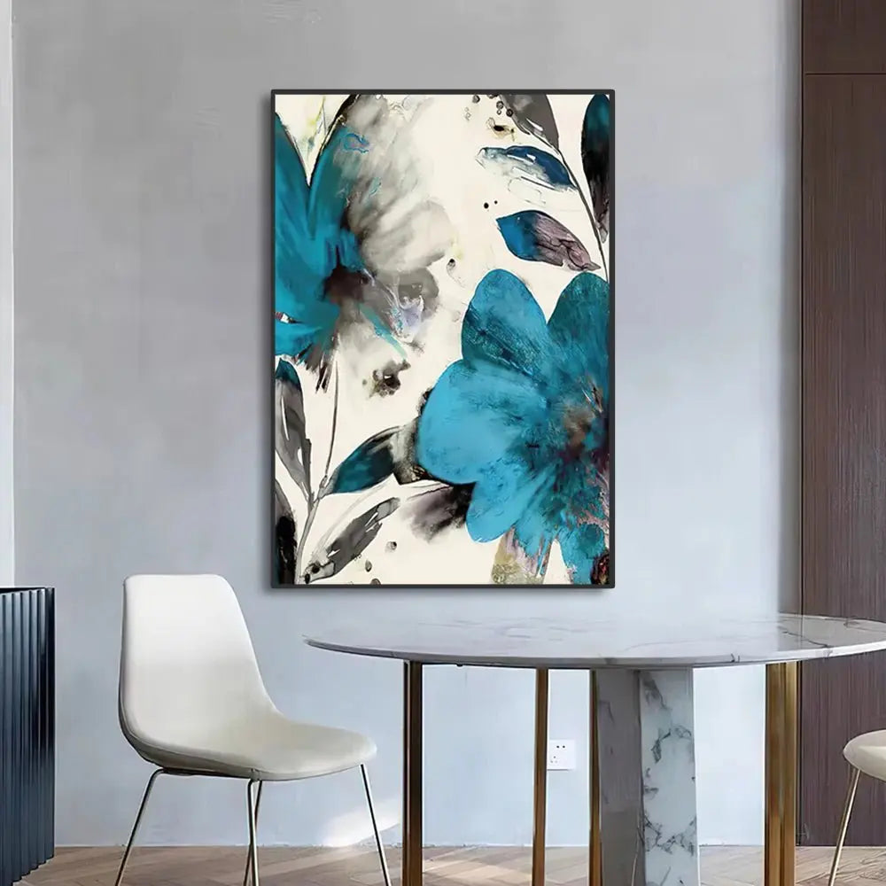 Botanical Flower Canvas Wall Art - House Flexa
