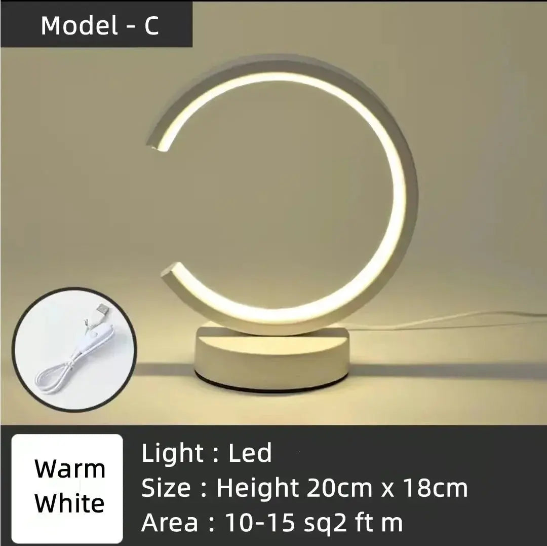 LED Circular Ring Table Lamp - House Flexa