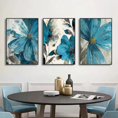 Botanical Flower Canvas Wall Art - House Flexa