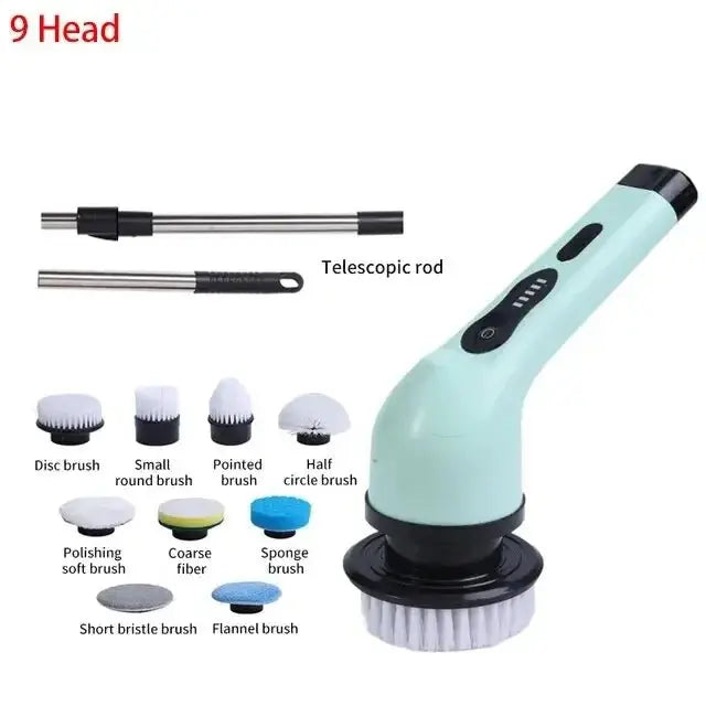 Wireless Electric Cleaning Brush Rotating Scrubber - House Flexa