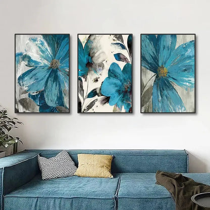 Botanical Flower Canvas Wall Art - House Flexa