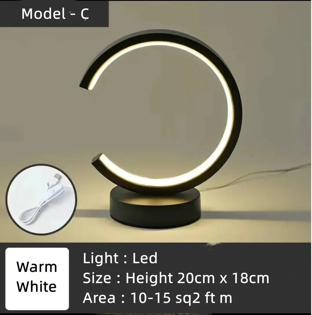 LED Circular Ring Table Lamp - House Flexa