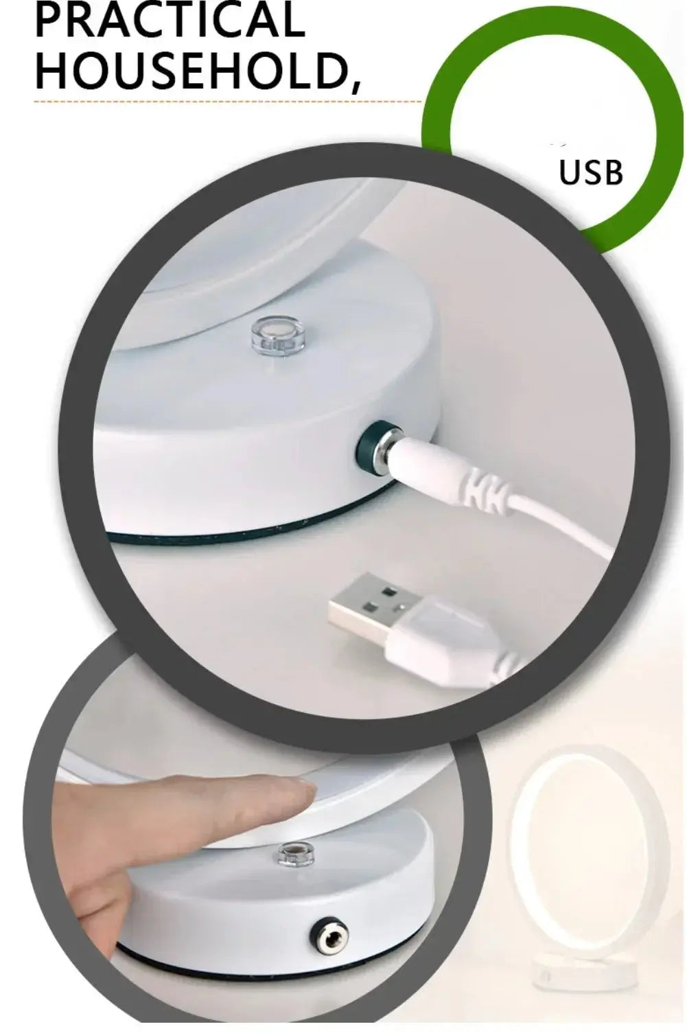 LED Circular Ring Table Lamp - House Flexa