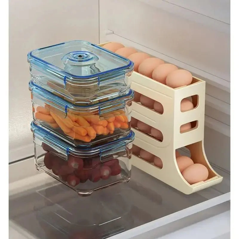 Automatic Rolling Egg Storage Box - House Flexa