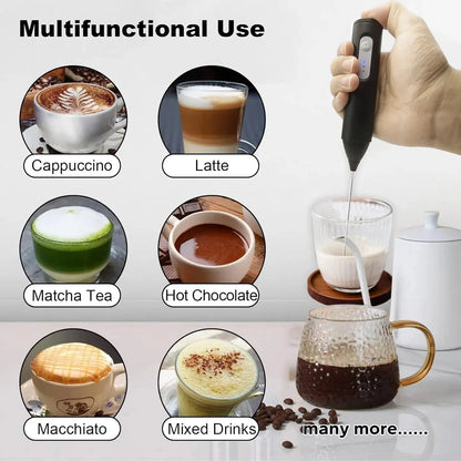 Handheld Electric Milk Frother Egg Beater - House Flexa