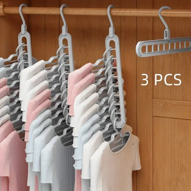 Foldable 9 Hole Space Saving Hangers - House Flexa