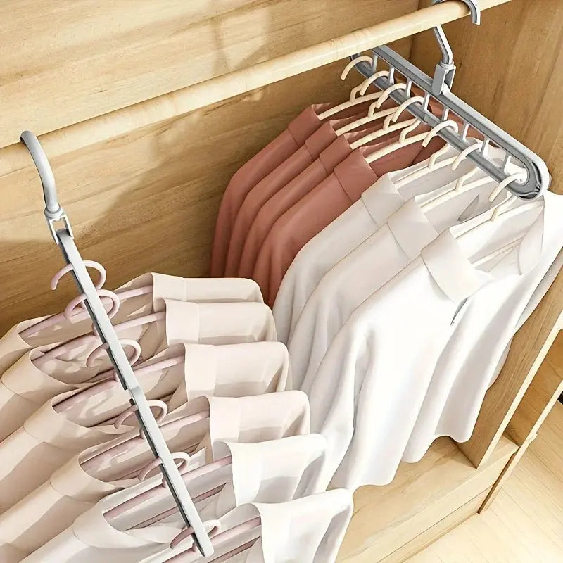 Foldable 9 Hole Space Saving Hangers - House Flexa