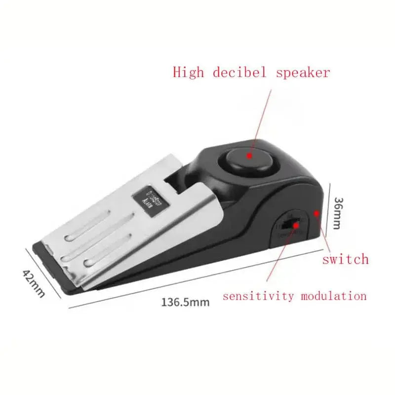 Portable Door Stop Alarm Security Device - House Flexa