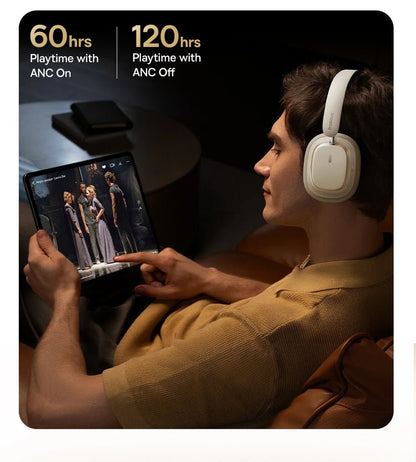 Baseus Bowie H1s Wireless Headphones | Bluetooth 5.4 Noise Canceling 120H Battery - House Flexa