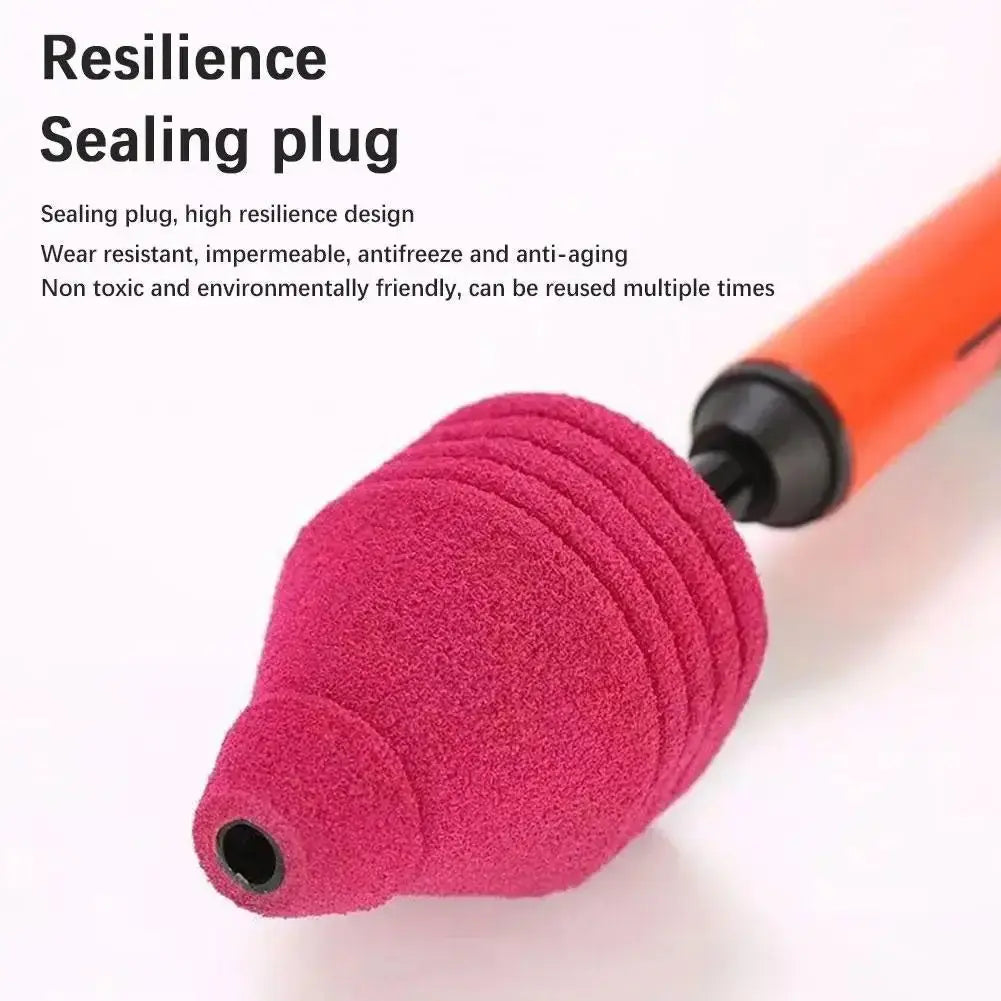 High Pressure Toilet Plunger Silicone One Shot Drain Unblocker - House Flexa