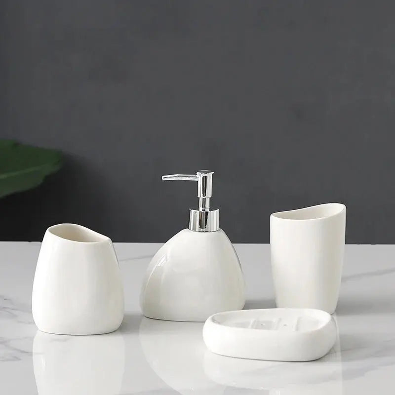 Ceramic Bathroom Accessories Set - House Flexa