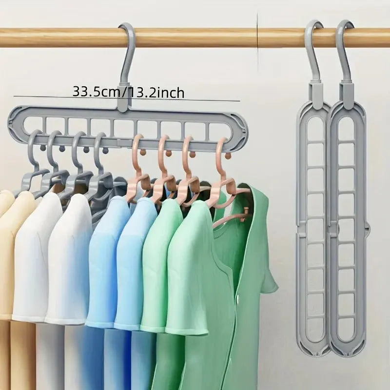Foldable 9 Hole Space Saving Hangers - House Flexa