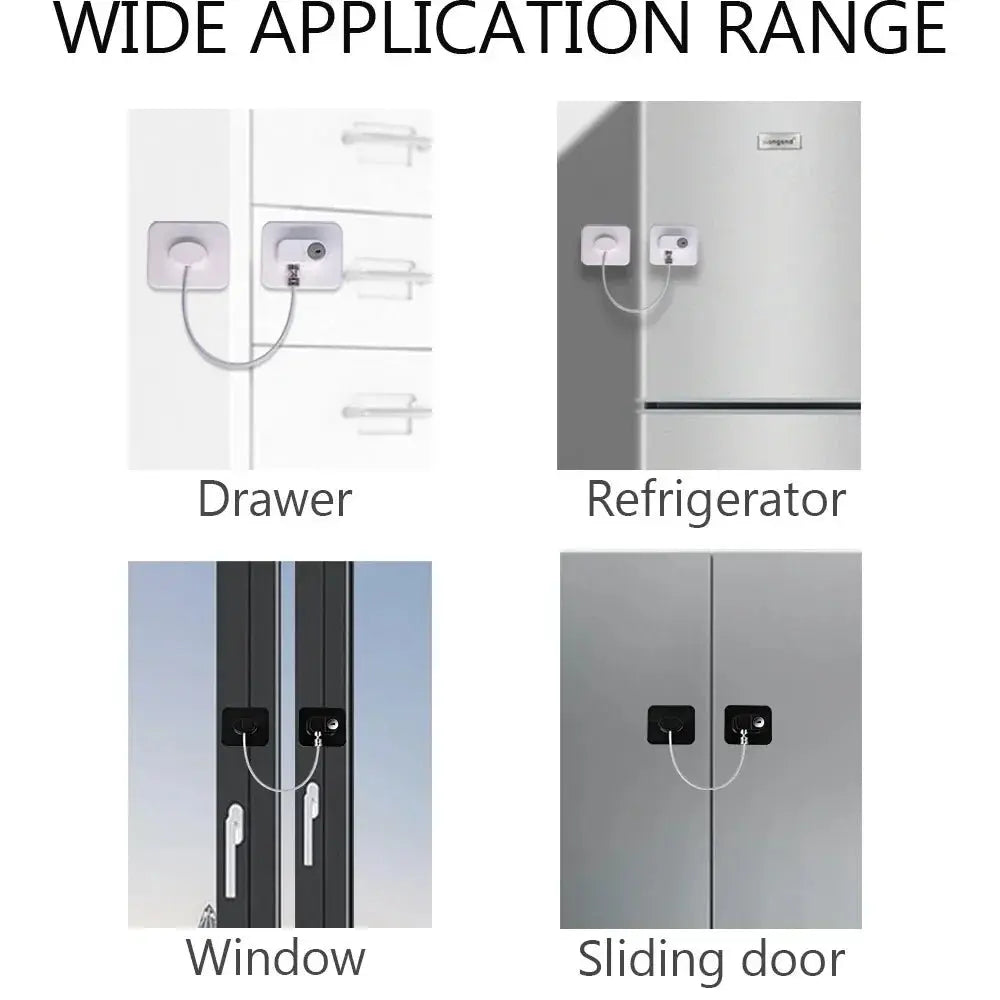 Refrigerator Drawer Metal Safety Lock - House Flexa