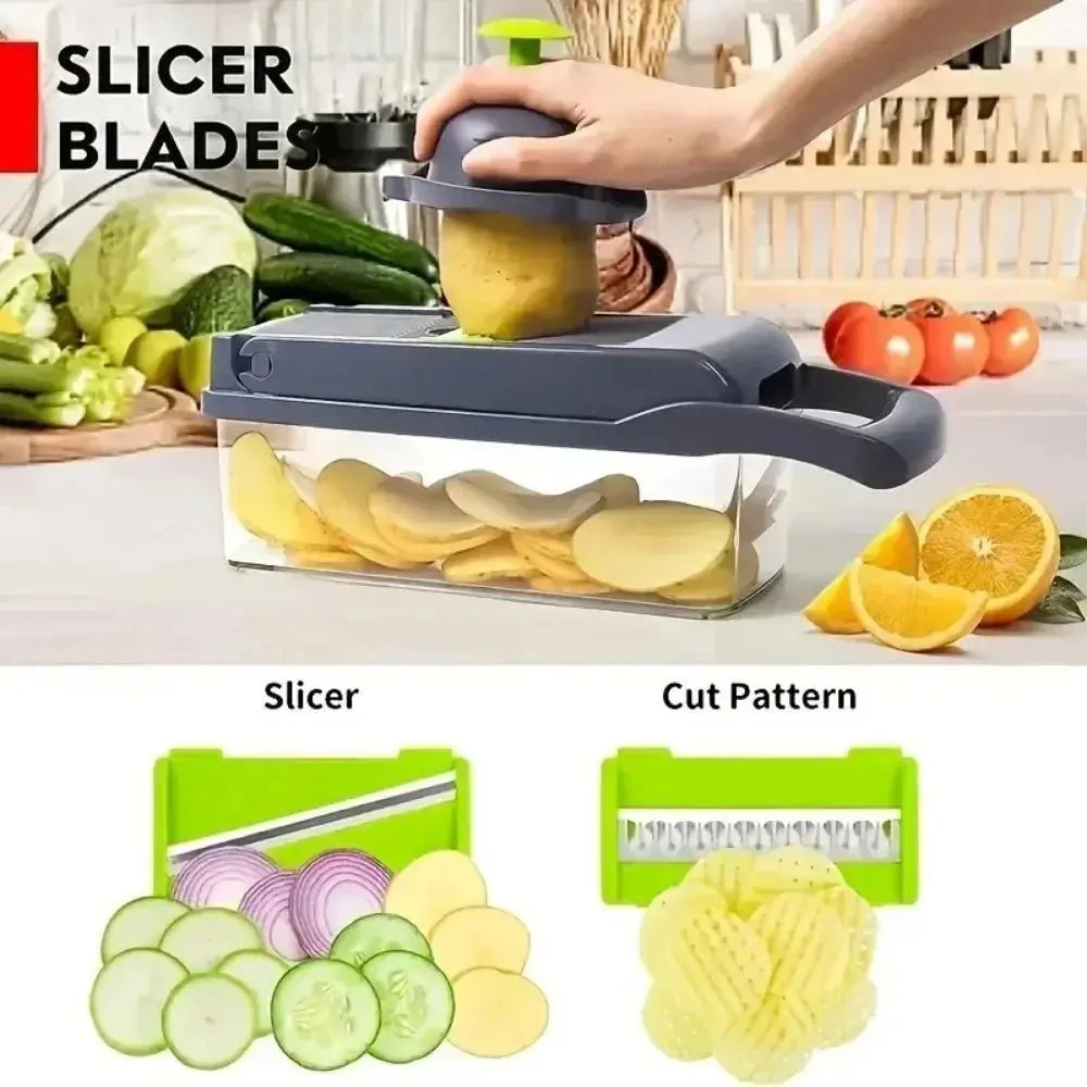Multifunctional 14 - in - 1 Vegetable Chopper - House Flexa