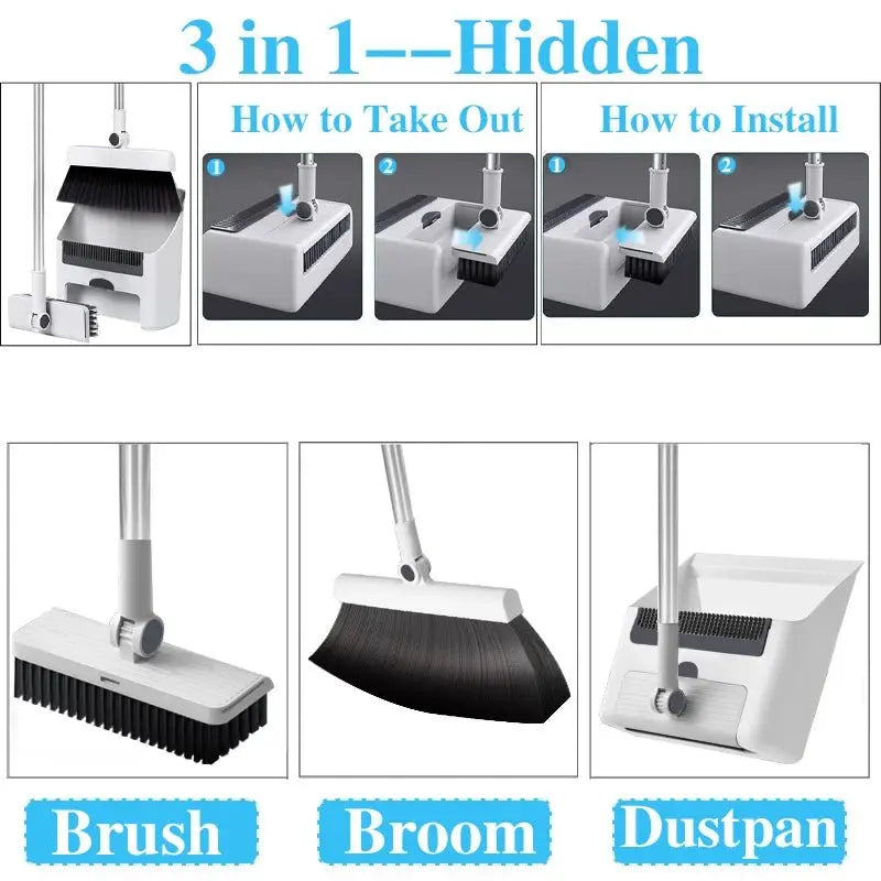 Long Handle Floor Cleaner Set - House Flexa