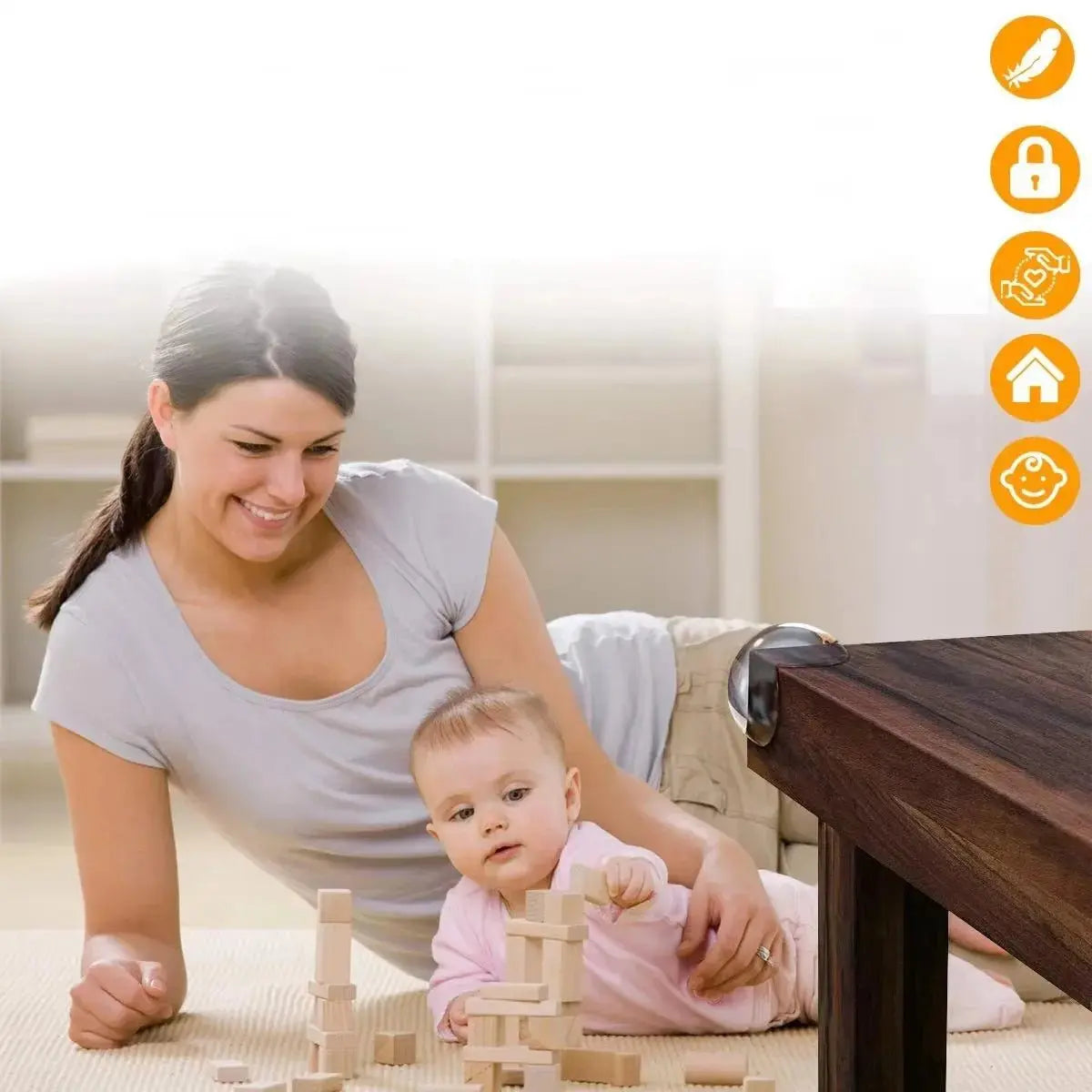 Transparent Baby Safety Corner Guards - House Flexa