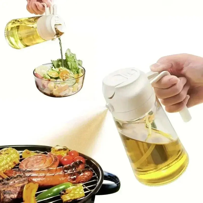2 - in - 1 500ml Oil Sprayer Dispenser Bottle - House Flexa