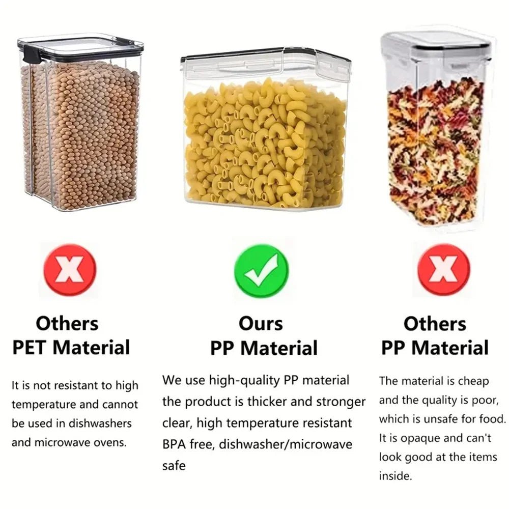 Food Storage Container - Airtight and BPA Free Kitchen Container Set of 7pcs - House Flexa