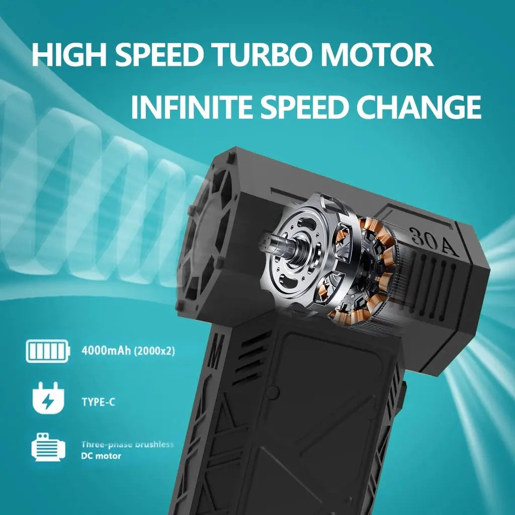 130000RPM Turbo Fan Brushless Vacuum Cleaner - House Flexa