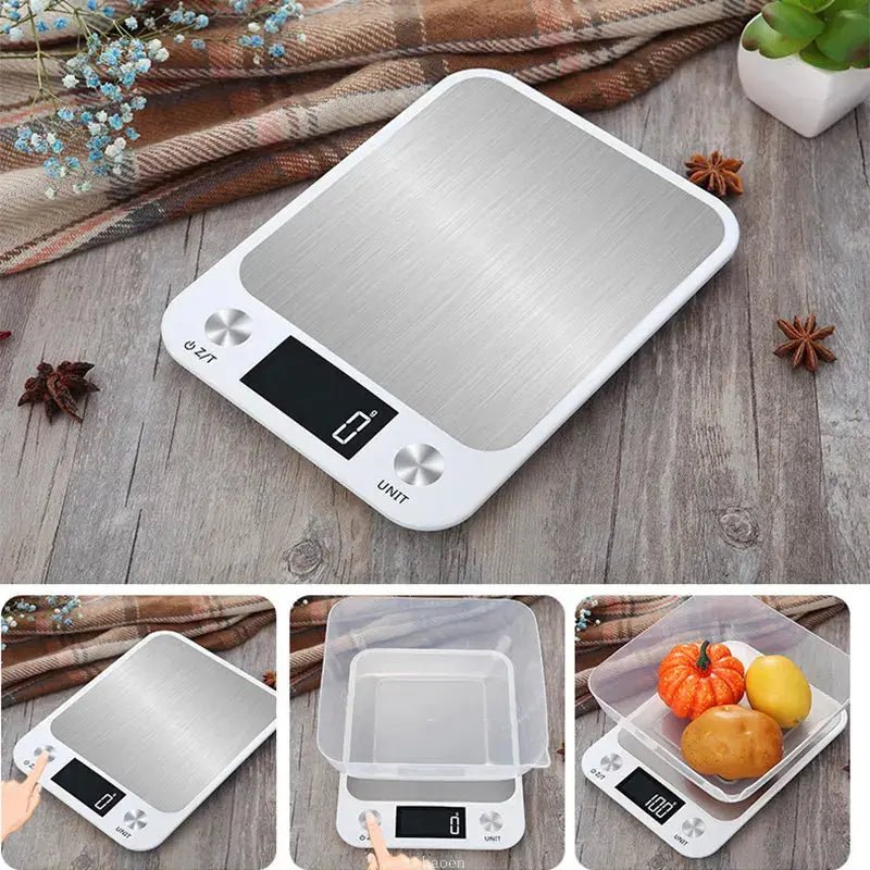 Digital Kitchen Scale 15Kg/1g - Professional Stainless Steel Food Scale for Cooking & Baking - House Flexa