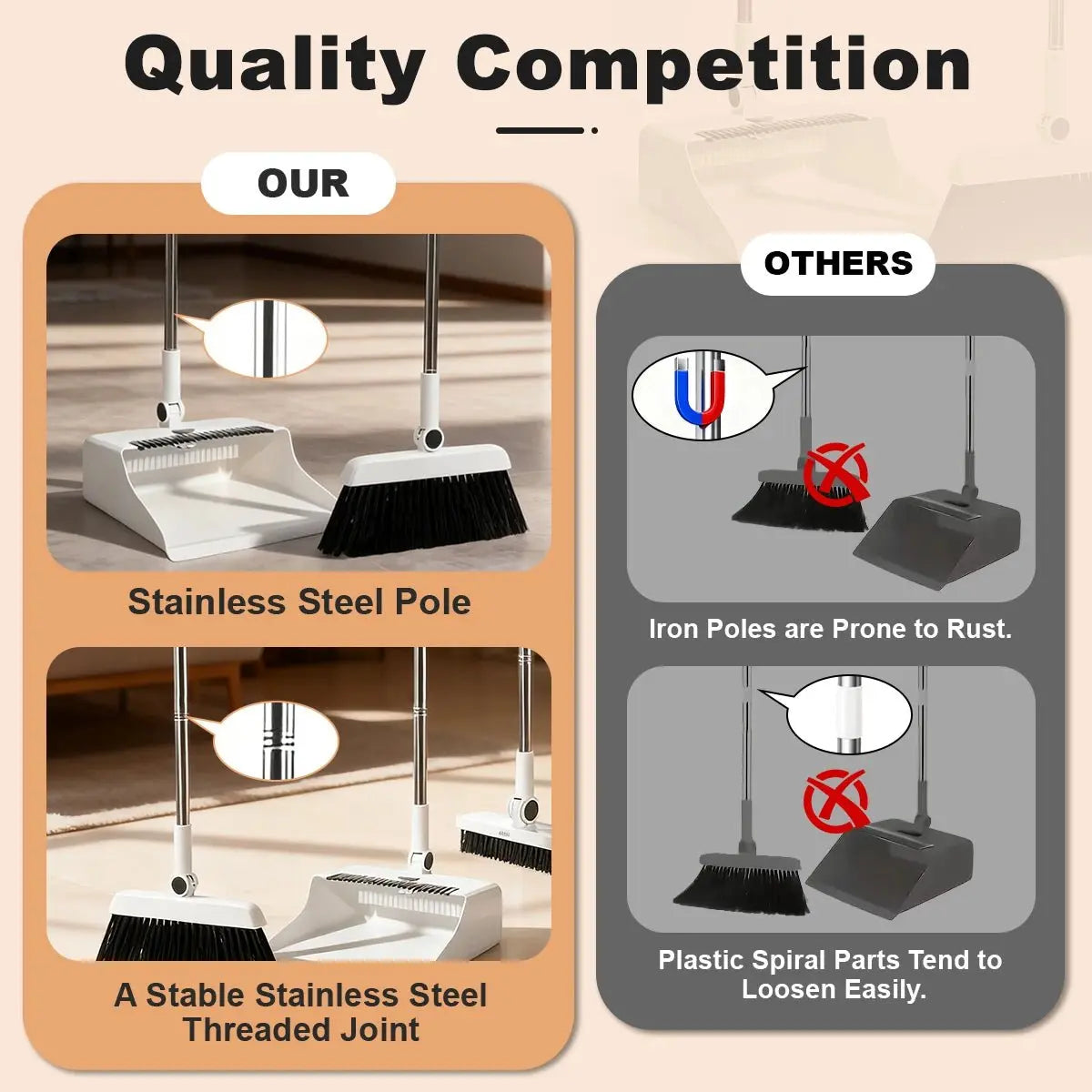 Long Handle Floor Cleaner Set - House Flexa