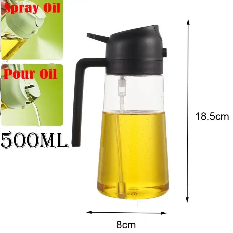 2 - in - 1 500ml Oil Sprayer Dispenser Bottle - House Flexa