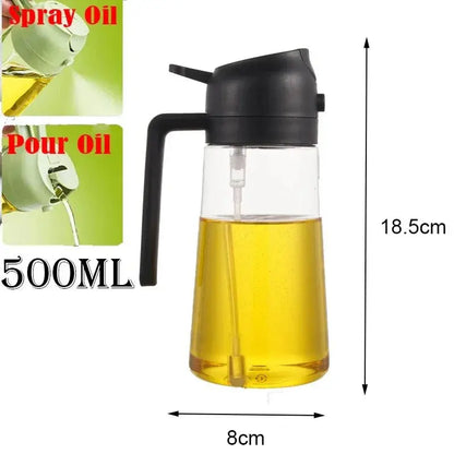 2 - in - 1 500ml Oil Sprayer Dispenser Bottle - House Flexa