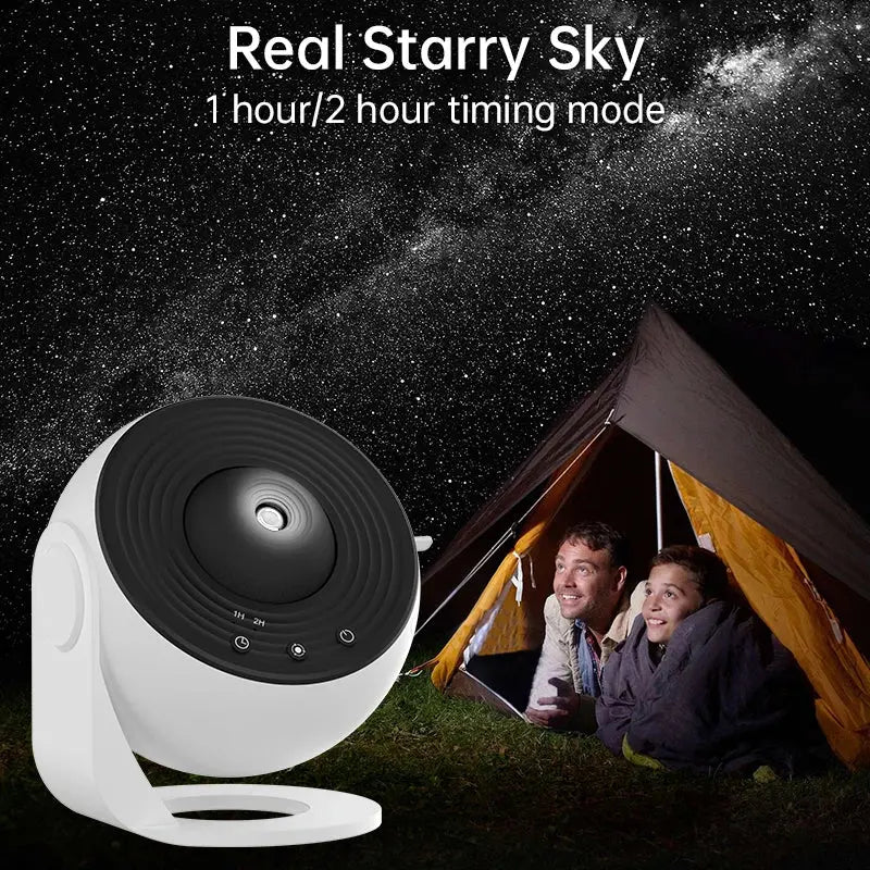 Galaxy Projector Night Light 360° Rotating Starry Sky Lamp - House Flexa