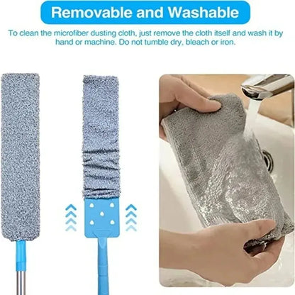 Telescopic Long Handle Microfiber Broom Dust Cleaner - House Flexa