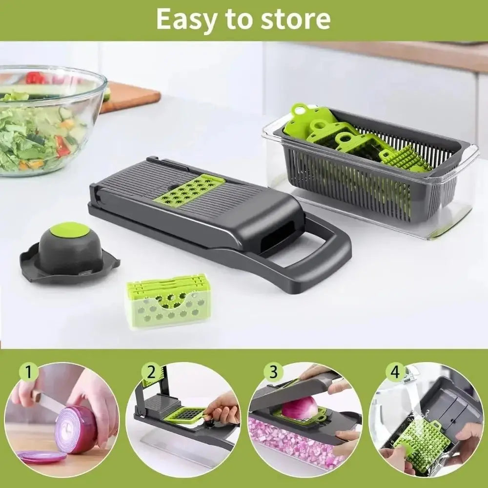 Multifunctional 14 - in - 1 Vegetable Chopper - House Flexa